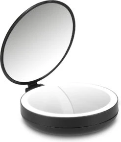 Navaris 1x/5x Vergrotende Make-up Spiegel - Compacte Opvouwbare Kap- En Reisspiegel - Led-verlichte Dubbelzijdige Make-upspiegel - Zwart 13 Navaris 1x/5x Vergrotende Make-up Spiegel - Compacte Opvouwbare Kap- En Reisspiegel - Led-verlichte Dubbelzijdige Make-upspiegel - Zwart -Cosmeticawinkel 1023x1200 2