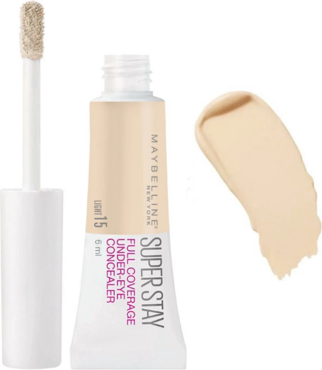 Maybelline SuperStay Under Eye Concealer - 15 Light – Matte Finish 5 Maybelline SuperStay Under Eye Concealer - 15 Light – Matte Finish - Afbeelding 3