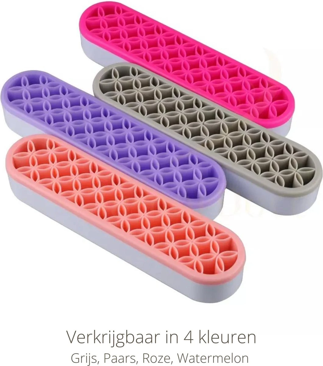 Make Up Organizer - Roze - Make Up Holder - Kwasten Organizer - Make Up Houder - Nagellak/Lipstick Organizer - Lippenstift Houder - Siliconen 7 Make Up Organizer - Roze - Make Up Holder - Kwasten Organizer - Make Up Houder - Nagellak/Lipstick Organizer - Lippenstift Houder - Siliconen - Afbeelding 5