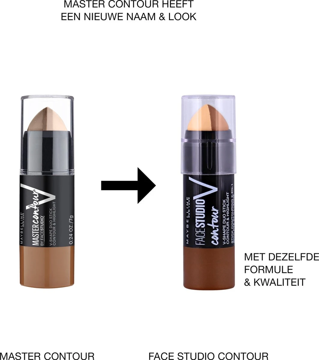 Maybelline Master Contour V-Shape Duo Stick - Light - Contouring 4 Maybelline Master Contour V-Shape Duo Stick - Light - Contouring - Afbeelding 2