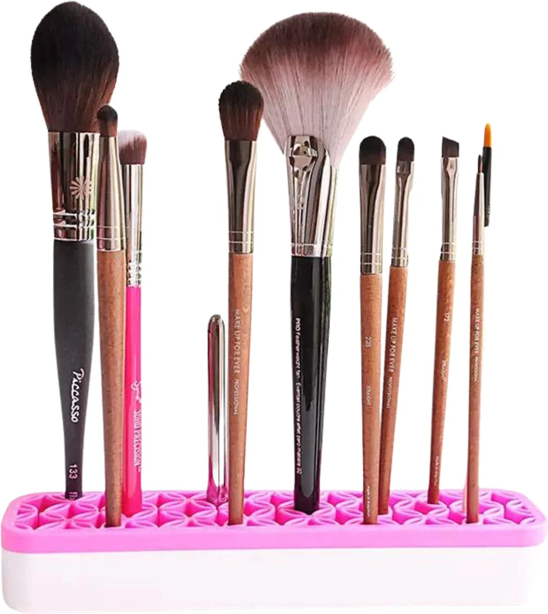 Make Up Organizer - Roze - Make Up Holder - Kwasten Organizer - Make Up Houder - Nagellak/Lipstick Organizer - Lippenstift Houder - Siliconen 3 Make Up Organizer - Roze - Make Up Holder - Kwasten Organizer - Make Up Houder - Nagellak/Lipstick Organizer - Lippenstift Houder - Siliconen