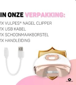Vulpes BeautyCare® Elektrische Nagelknipper - Nagelschaar Met Opvangbakje – Veilige Nagelschaar Voor Baby’s, Kinderen, Volwassenen En Ouderen - Draadloos En Geruisloos – USB-Oplaadbaar – Rosé / Wit 22 Vulpes BeautyCare® Elektrische Nagelknipper - Nagelschaar Met Opvangbakje – Veilige Nagelschaar Voor Baby’s, Kinderen, Volwassenen En Ouderen - Draadloos En Geruisloos – USB-Oplaadbaar – Rosé / Wit -Cosmeticawinkel 1078x1200 2