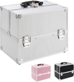 AREBOS Cosmetica Koffer - Beauty Case - Cosmetica Trolley - 15 L - Zilber 25 AREBOS Cosmetica Koffer - Beauty Case - Cosmetica Trolley - 15 L - Zilber -Cosmeticawinkel 1084x1200 2
