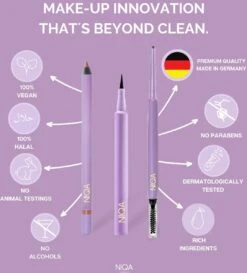 NIQA - Liquid Eyeliner Nightfall - Cat Eye Look - Vegan & Halal -Cosmeticawinkel 1084x1200