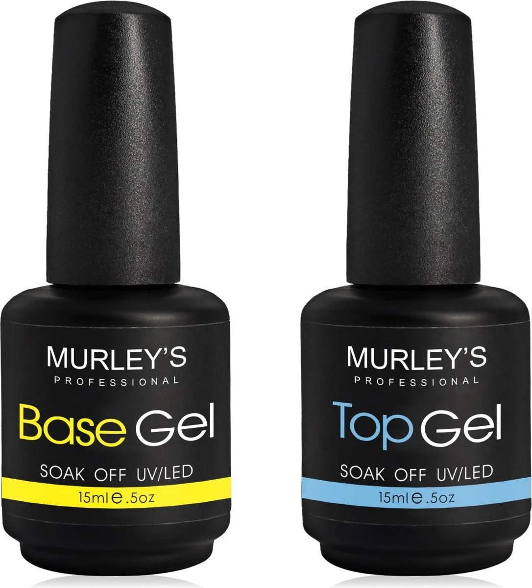 MURLEY’s Base & Top Coat Gellak Set- Acryl Basecoat & Topcoat - 2x 15ml - Gel Nagellak - Gelnagellak - UV / LED Lamp Gelnagels 3 MURLEY’s Base & Top Coat Gellak Set- Acryl Basecoat & Topcoat - 2x 15ml - Gel Nagellak - Gelnagellak - UV / LED Lamp Gelnagels