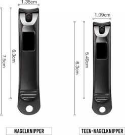 Nagelknipper Set Van 2 Voor Vingernagels En Teennagels Teennagelknipper - RVS -Cosmeticawinkel 1104x1200 2