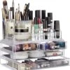 Relaxdays Make-up Organizer - Tweedelig - Cosmetica Opbergdoos - Transparant 2 Relaxdays Make-up Organizer - Tweedelig - Cosmetica Opbergdoos - Transparant -Cosmeticawinkel 1129x1200 8