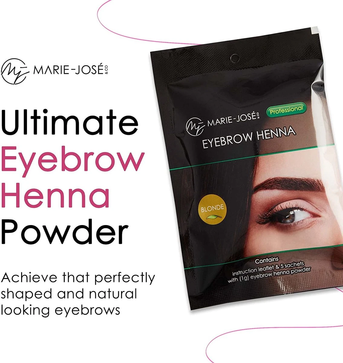 Henna Wenkbrauwverf Blond | Henna Brows |Geschikt Voor Minstens 25 Toepassingen 5 Henna Wenkbrauwverf Blond | Henna Brows |Geschikt Voor Minstens 25 Toepassingen - Afbeelding 3