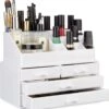 Relaxdays Make-up Organizer - Tweedelig - Cosmetica Opbergdoos - Wit -Cosmeticawinkel 1135x1200 6