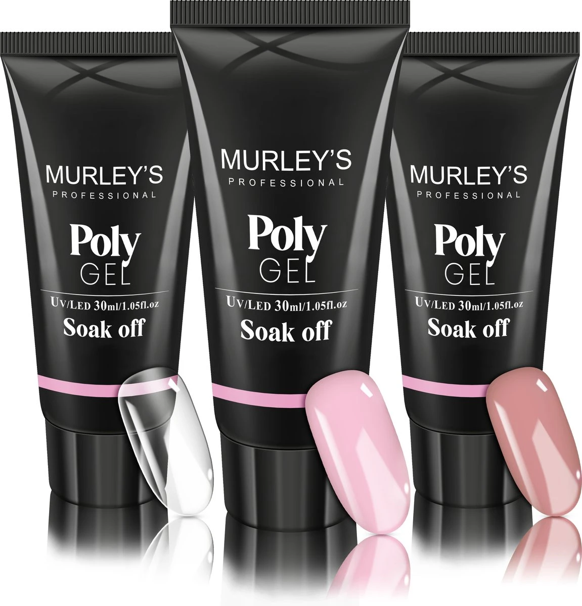 Murley’s Polygel Kit 3x 30ml Acryl Gellak - Gelnagels - Gel Polish Kunstnagels - Gelnagellak - Perfect Gelakte Nagels 3 Murley’s Polygel Kit 3x 30ml Acryl Gellak - Gelnagels - Gel Polish Kunstnagels - Gelnagellak - Perfect Gelakte Nagels