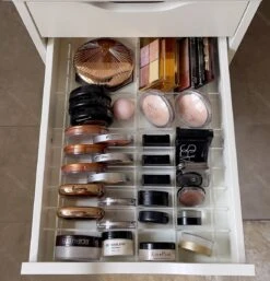 Jumanah® Collections "Sorted" - Medium - Set A - Make Up Organizer Ladeverdeler Transparant Acryl- Ikea Alex 9 Ladeblok