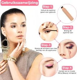 Mina Beauty Magnetische Wimpers – Magnetic Lashes - Wimperset (10 Stuks) Met 2 Magnetische Eyeliners En Een Applicator -Cosmeticawinkel 1159x1200 3