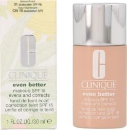 Clinique Even Better Foundation - CN 10 Alabaster - Met SPF 15 -Cosmeticawinkel 1166x1200