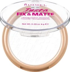 Rimmel London Insta Fix & Matte Make-uppoeder - 01 Clear -Cosmeticawinkel 1168x1200