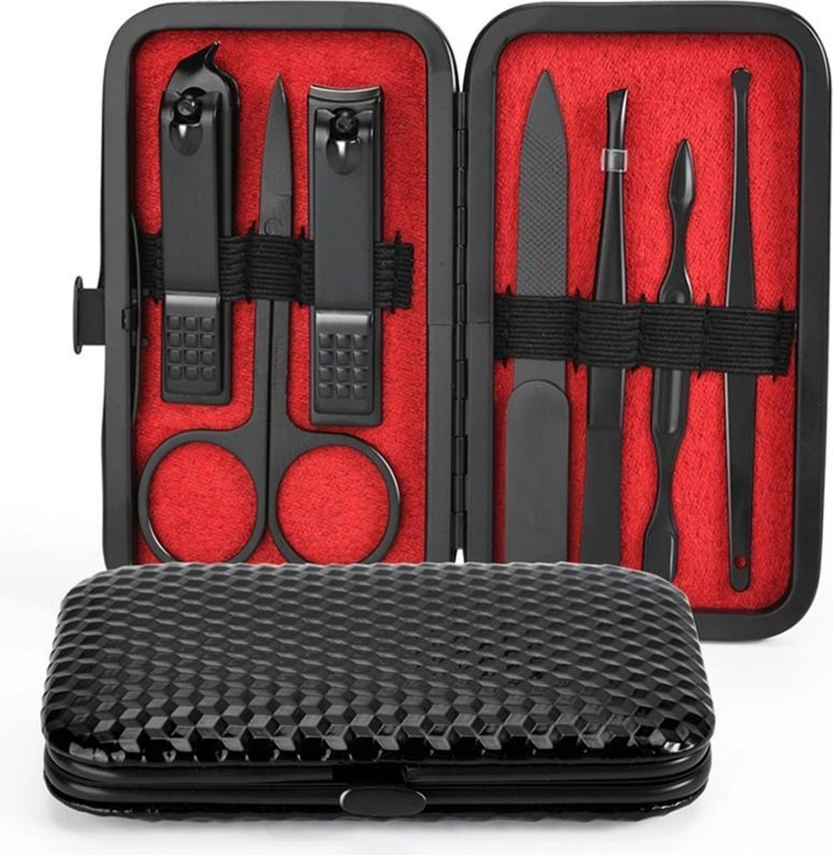 TOPCODE Cosmetics Manicure Set / Nagelschaar Set - #MCNC03 - Zwart 7 Delig - Nagelknipper Set Manicureset - Manicure Setje Pedicureset - Nagelschaartje - Nagelknipper – Nagelknipper Set - Manicureset - Manicuresetje 3 TOPCODE Cosmetics Manicure Set / Nagelschaar Set - #MCNC03 - Zwart 7 Delig - Nagelknipper Set Manicureset - Manicure Setje Pedicureset - Nagelschaartje - Nagelknipper – Nagelknipper Set - Manicureset - Manicuresetje