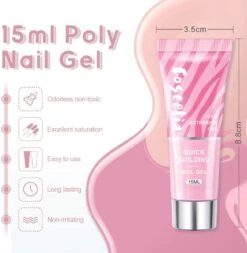 Polygel- 6 KLEUREN SET - 15 ML - Polygel Kit - Polygel Nagels - Polygel Kleuren 24 Polygel- 6 KLEUREN SET - 15 ML - Polygel Kit - Polygel Nagels - Polygel Kleuren -Cosmeticawinkel 1170x1200