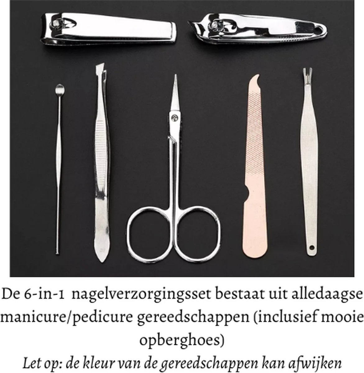 7-in-1 Professionele Manicureset | Pedicureset | Ingegroeide Teennagel / Kalknagel Schaar / Knipper | Manicure Nagelknipper | Pedicure / Manicureset | Complete Nagelgarnituur | Nagelknipper / Nageltang 6 7-in-1 Professionele Manicureset | Pedicureset | Ingegroeide Teennagel / Kalknagel Schaar / Knipper | Manicure Nagelknipper | Pedicure / Manicureset | Complete Nagelgarnituur | Nagelknipper / Nageltang - Afbeelding 4