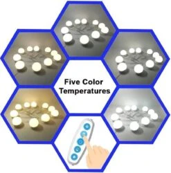 Jumalu Hollywood Spiegellampen – Spiegelverlichting Met 10 LED Lampen – Dimbare Make Up Spiegel Lamp – 4 Meter Kabel 16 Jumalu Hollywood Spiegellampen – Spiegelverlichting Met 10 LED Lampen – Dimbare Make Up Spiegel Lamp – 4 Meter Kabel -Cosmeticawinkel 1185x1200 5