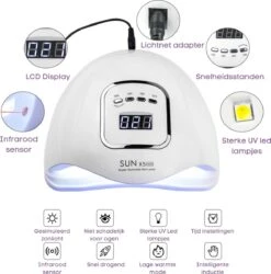 Merkloos Daniqqi - 80 Watt UV LED Lamp Nagels - 45 Leds Nagellamp - Wit 15 Merkloos Daniqqi - 80 Watt UV LED Lamp Nagels - 45 Leds Nagellamp - Wit -Cosmeticawinkel 1185x1200 7