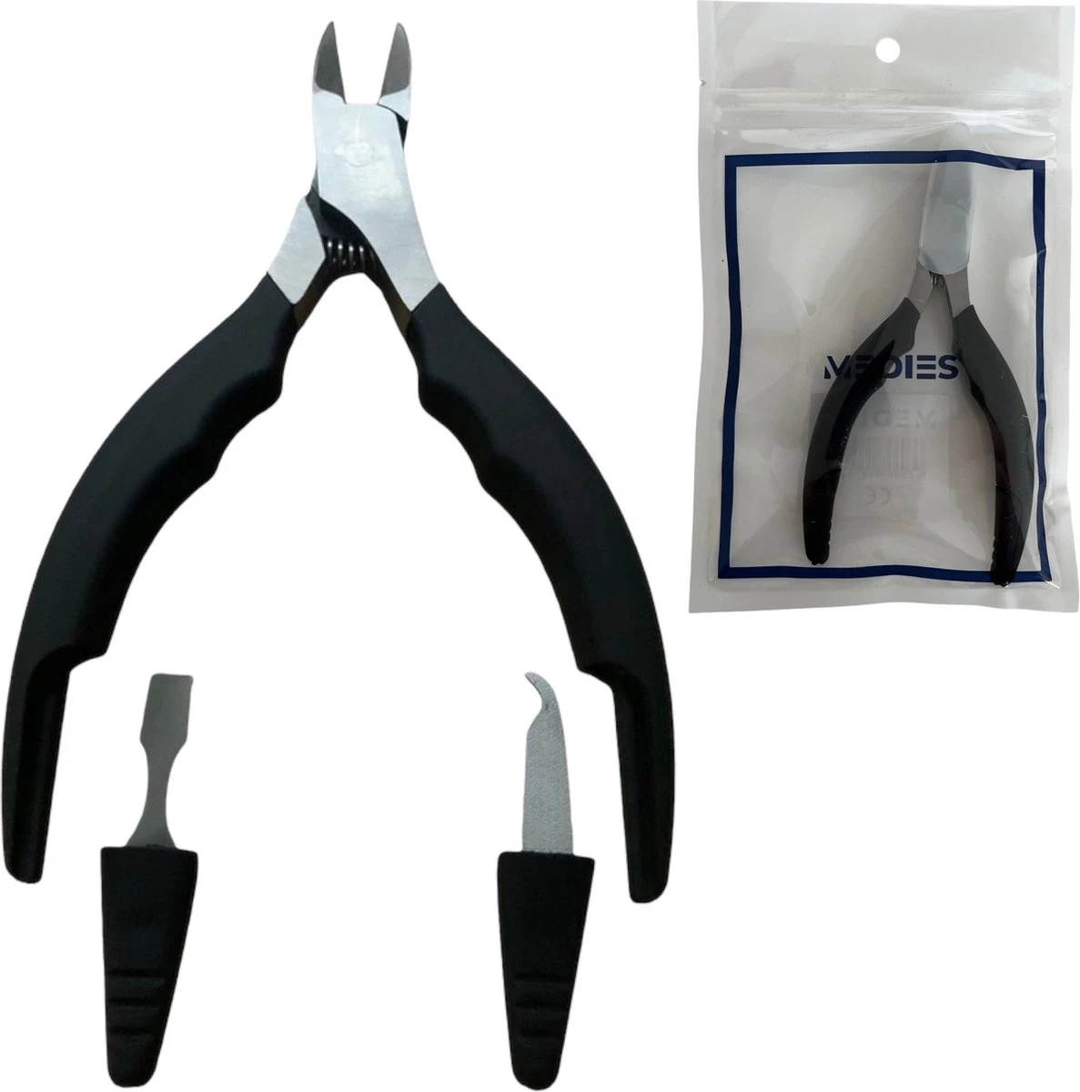 Medies - Multifunctionele Nageltang Met Huidduwer En Dubbelzijdige Nagelvijl | Nageltang Voor Harde Teennagels | Nagelknipper | Nagelschaar | Ingegroeide Nagels | Huidduwer | Nagelvijl - Zachte Anti Slip Handvaten - 3 In 1 5 Medies - Multifunctionele Nageltang Met Huidduwer En Dubbelzijdige Nagelvijl | Nageltang Voor Harde Teennagels | Nagelknipper | Nagelschaar | Ingegroeide Nagels | Huidduwer | Nagelvijl - Zachte Anti Slip Handvaten - 3 In 1 - Afbeelding 3