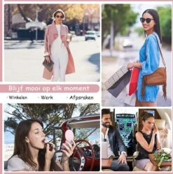 Led-verlichte Oplaadbare Compacte Make-up Spiegel Rond |1 X 2 X Vergroting | Make-upspiegel | Zakspiegel | Handspiegel | Reisspiegel | Dimbaar|als Cadeau | USB-lader | Rond | Zwart -Cosmeticawinkel 1190x1200 9