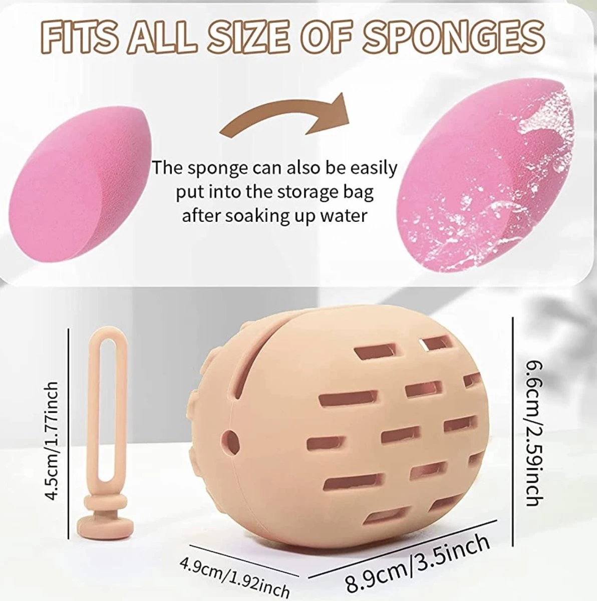 Siliconen Make Up Spons Houder/Fopspeen Bakje/Speen Ophangbare Bak/ Onbreekbare Milieuvriendelijke Make-up Hoes/make-up Spons Houder/ Make-up Tools/ Wasbare Make-up Spons Houder/ SiliconeMake Up Holder/ Ophangbare Make-up Houder /Make-up Tools Reizen 5 Siliconen Make Up Spons Houder/Fopspeen Bakje/Speen Ophangbare Bak/ Onbreekbare Milieuvriendelijke Make-up Hoes/make-up Spons Houder/ Make-up Tools/ Wasbare Make-up Spons Houder/ SiliconeMake Up Holder/ Ophangbare Make-up Houder /Make-up Tools Reizen - Afbeelding 3