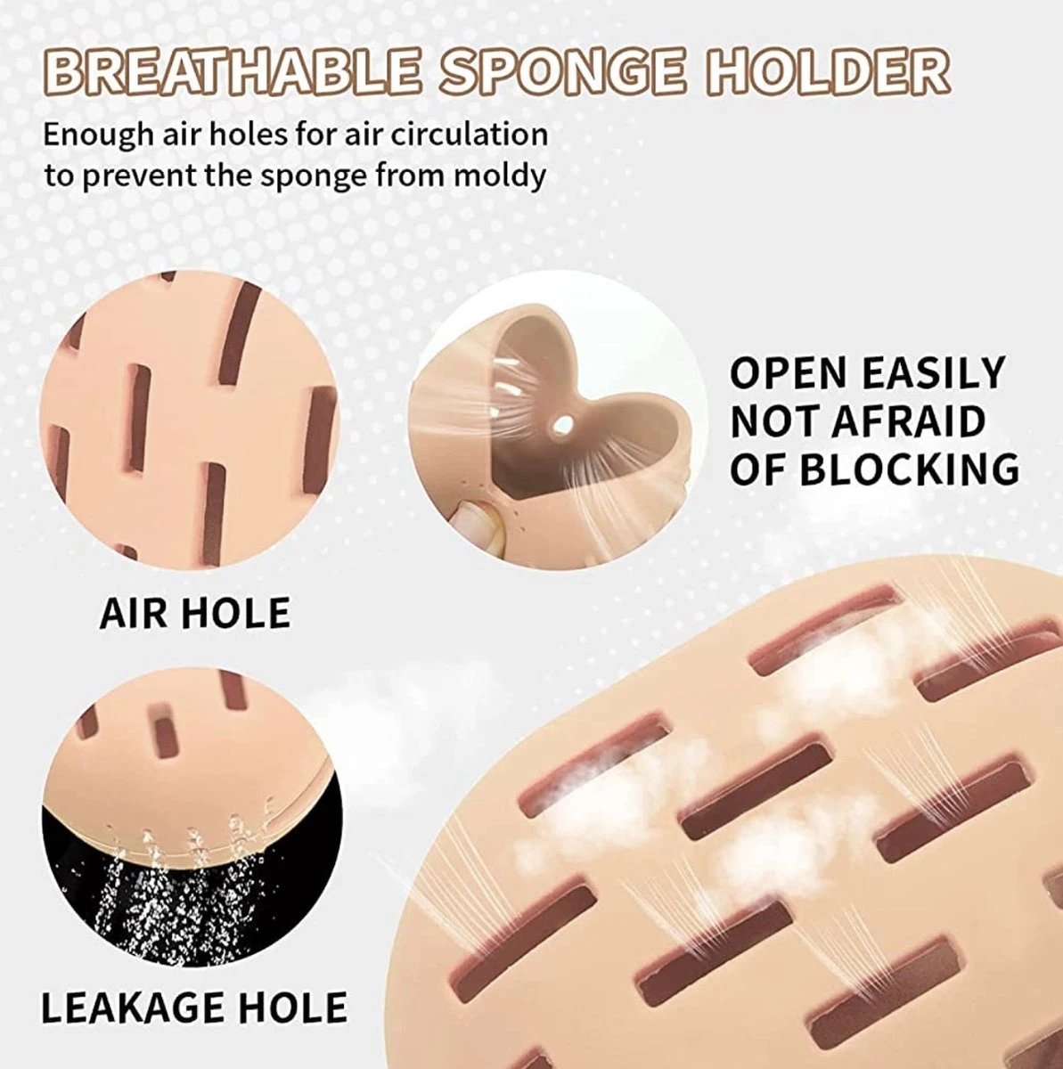 Siliconen Make Up Spons Houder/Fopspeen Bakje/Speen Ophangbare Bak/ Onbreekbare Milieuvriendelijke Make-up Hoes/make-up Spons Houder/ Make-up Tools/ Wasbare Make-up Spons Houder/ SiliconeMake Up Holder/ Ophangbare Make-up Houder /Make-up Tools Reizen 6 Siliconen Make Up Spons Houder/Fopspeen Bakje/Speen Ophangbare Bak/ Onbreekbare Milieuvriendelijke Make-up Hoes/make-up Spons Houder/ Make-up Tools/ Wasbare Make-up Spons Houder/ SiliconeMake Up Holder/ Ophangbare Make-up Houder /Make-up Tools Reizen - Afbeelding 4