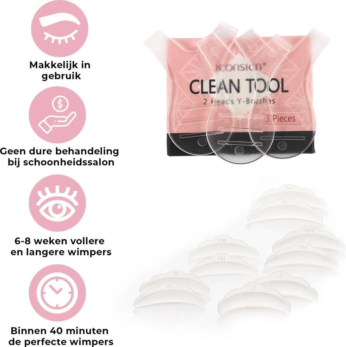 Wimperlifting Set - Lash Lift Kit Met Sterke Lijm - Wimperserums Met Wenkbrauw Gel - Lash Lift Set - Wimperkruller 4 Wimperlifting Set - Lash Lift Kit Met Sterke Lijm - Wimperserums Met Wenkbrauw Gel - Lash Lift Set - Wimperkruller - Afbeelding 2