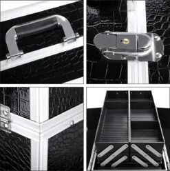 A.T. Shop Cosmeticakoffer, Make-up Koffer, Beauty Case, Bewaren Van Make-up, Nagellak. Zwart 15 A.T. Shop Cosmeticakoffer, Make-up Koffer, Beauty Case, Bewaren Van Make-up, Nagellak. Zwart -Cosmeticawinkel 1196x1200 13