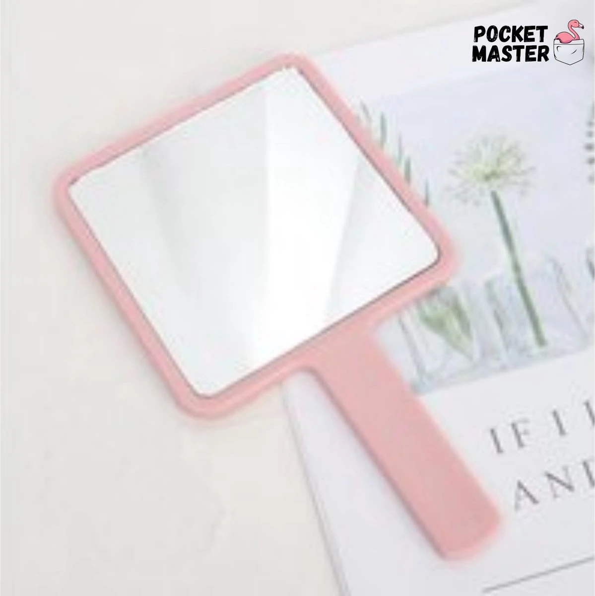PocketMaster® Make-Up Spiegel / Handspiegel Met Handvat - Licht Roze - Klein - Compact - Handzaam - 8,0 X 8,0 Cm Spiegeloppervlak 6 PocketMaster® Make-Up Spiegel / Handspiegel Met Handvat - Licht Roze - Klein - Compact - Handzaam - 8,0 X 8,0 Cm Spiegeloppervlak - Afbeelding 4