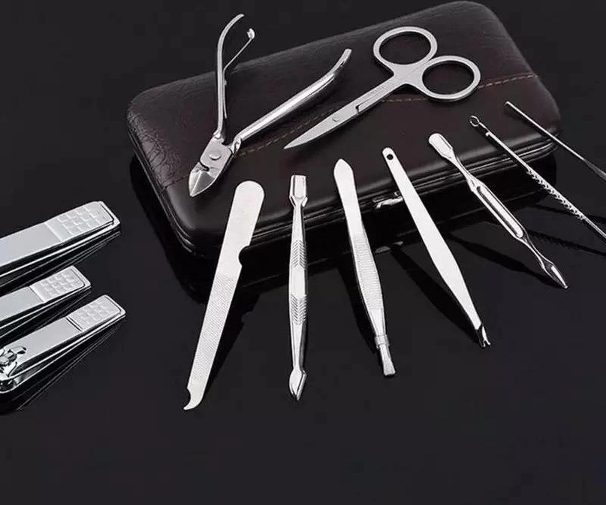 12-delige Luxe Manicureset Ncl Etui Nagelset - Nagelverzorging Set - Reisset - Manicure Set & Pedicur -Nagelverzorging Set 5 12-delige Luxe Manicureset Ncl Etui Nagelset - Nagelverzorging Set - Reisset - Manicure Set & Pedicur -Nagelverzorging Set - Afbeelding 3