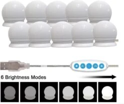 Jumalu Hollywood Spiegellampen – Spiegelverlichting Met 10 LED Lampen – Dimbare Make Up Spiegel Lamp – 4 Meter Kabel 13 Jumalu Hollywood Spiegellampen – Spiegelverlichting Met 10 LED Lampen – Dimbare Make Up Spiegel Lamp – 4 Meter Kabel -Cosmeticawinkel 1200x1005 2