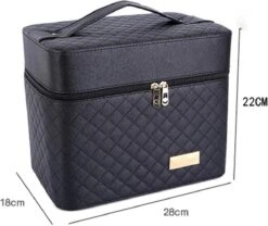 Confibel Make Up Koffer - Uitklapbaar - 5 Opbergbakken - Met Spiegel - Zwart 27 Confibel Make Up Koffer - Uitklapbaar - 5 Opbergbakken - Met Spiegel - Zwart -Cosmeticawinkel 1200x1011 2