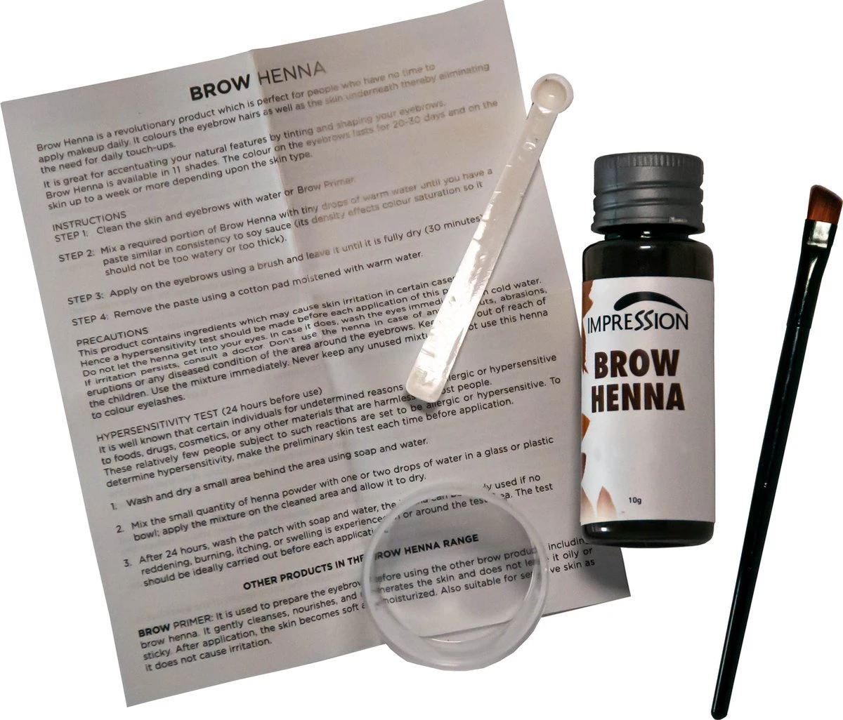 Impression Henna Wenkbrauwverf | Zwart | Black | Noir | Brow Henna | Goed Voor Meer Dan 20 Behandelingen 4 Impression Henna Wenkbrauwverf | Zwart | Black | Noir | Brow Henna | Goed Voor Meer Dan 20 Behandelingen - Afbeelding 2