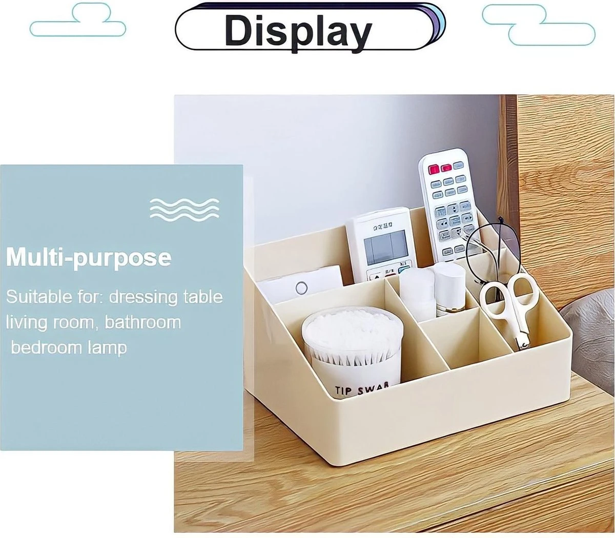 Merkloos Make-Up Organizers - Opbergdoos - Cosmetica - Beige - Sieraden - Nagelak - Make Up Organizer - Make Up Organizers 6 Merkloos Make-Up Organizers - Opbergdoos - Cosmetica - Beige - Sieraden - Nagelak - Make Up Organizer - Make Up Organizers - Afbeelding 5