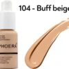 Buff Beige 104 - PHOERA FOUNDATION™ - Soft Matte Full Coverage Liquid Foundation -Cosmeticawinkel 1200x1065 1