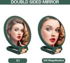 FOGARI Handspiegel Met 1 X 10 X Vergroting, Dubbelzijdige Make-upspiegel, Draagbare Kleine Spiegel, Inklapbare Verstelbare Spiegel Met Handvat, Ronde Reisspiegel, Make-upspiegel, Tafelspiegel, 360 Graden Draaibaar 9 FOGARI Handspiegel Met 1 X 10 X Vergroting, Dubbelzijdige Make-upspiegel, Draagbare Kleine Spiegel, Inklapbare Verstelbare Spiegel Met Handvat, Ronde Reisspiegel, Make-upspiegel, Tafelspiegel, 360 Graden Draaibaar -Cosmeticawinkel 1200x1078 1
