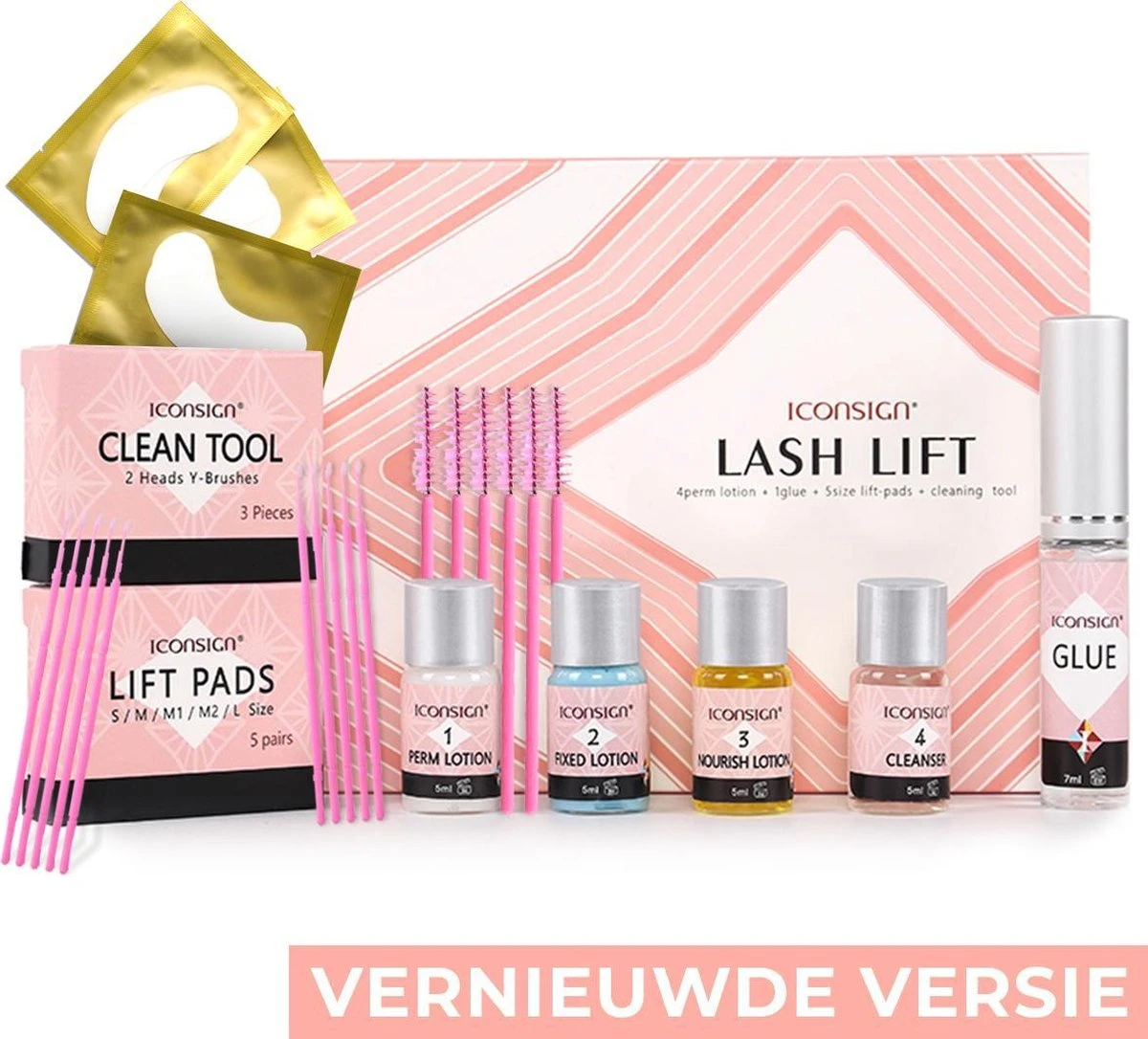 Wimperlifting Set - Lash Lift Kit Met Sterke Lijm - Wimperserums Met Wenkbrauw Gel - Lash Lift Set - Wimperkruller 3 Wimperlifting Set - Lash Lift Kit Met Sterke Lijm - Wimperserums Met Wenkbrauw Gel - Lash Lift Set - Wimperkruller