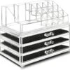 Merkloos Make-up Organizer, Make Up Opberger, 3 Laden, Opbergdoos, Make-up Bewaardoos -Cosmeticawinkel 1200x1109 1