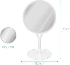 Navaris Make-up Spiegel Met Verlichting - Inclusief Kleinere Handspiegel Met 5x Vergroting - LED-verlichting Met Dim-functie - Wit 15 Navaris Make-up Spiegel Met Verlichting - Inclusief Kleinere Handspiegel Met 5x Vergroting - LED-verlichting Met Dim-functie - Wit -Cosmeticawinkel 1200x1110 2