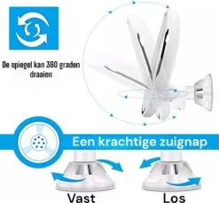 Merkloos Make-Up Spiegel - 5X Vergroting - LED Licht - Make Up Spiegel Met Verlichting - Vergrootspiegel Met Zuignap 8 Merkloos Make-Up Spiegel - 5X Vergroting - LED Licht - Make Up Spiegel Met Verlichting - Vergrootspiegel Met Zuignap -Cosmeticawinkel 1200x1114 2