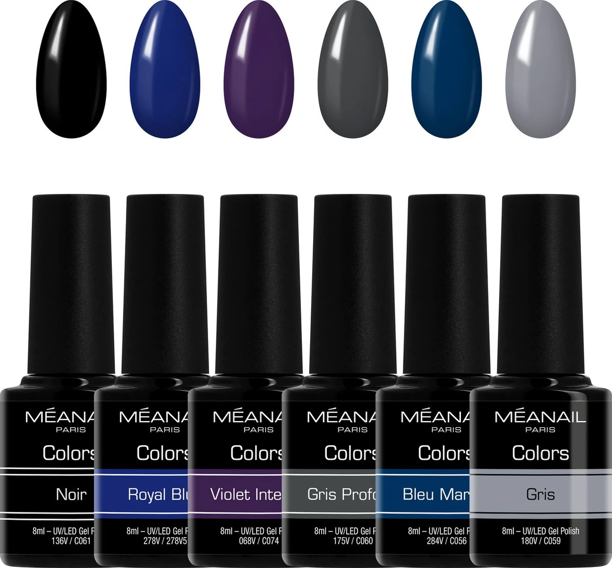 Méanail - Gellak - Cruelty Free - Gel Nagellak - 6 X 8ml - Blue Monday 3 Méanail - Gellak - Cruelty Free - Gel Nagellak - 6 X 8ml - Blue Monday