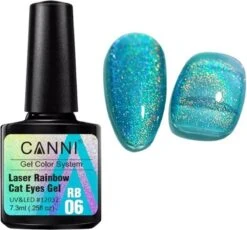 Rainbow Cateye Gellak RB06 - Gellak 7,3ml - Nailart - Nagelversiering - Nagelverzorging - Nagelstyliste - Glitters - Cateye Nagels