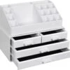 Nancy's Cutler Make-Up Organizer - Make-Up Opslag - 4 Lades - Open Vakken - Wit - Acryl - 24 X 13.5 X 18.5 Cm 1 Nancy's Cutler Make-Up Organizer - Make-Up Opslag - 4 Lades - Open Vakken - Wit - Acryl - 24 X 13.5 X 18.5 Cm -Cosmeticawinkel 1200x1126 3
