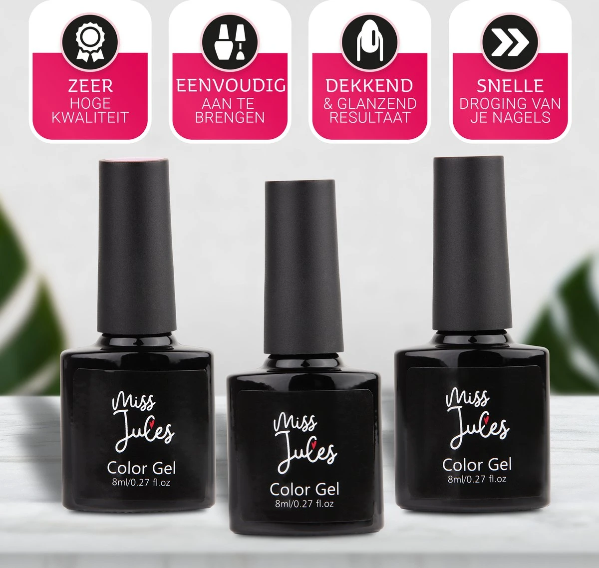 Miss Jules - Complete Gellak Starterspakket - Kleur Nude Roze Glitter - Glanzend & Dekkend Resultaat - Inclusief UV/LED Lamp & Instructievideo (NL) 5 Miss Jules - Complete Gellak Starterspakket - Kleur Nude Roze Glitter - Glanzend & Dekkend Resultaat - Inclusief UV/LED Lamp & Instructievideo (NL) - Afbeelding 3