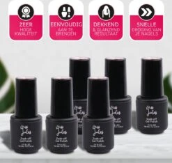 Miss Jules - 6-Delige Gellak Starterspakket - Nagellak - Kleur Paars, Lila & Glitter - Glanzend & Dekkend Resultaat 23 Miss Jules - 6-Delige Gellak Starterspakket - Nagellak - Kleur Paars, Lila & Glitter - Glanzend & Dekkend Resultaat -Cosmeticawinkel 1200x1138 5