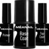 Méanail Gellak – Starterspakket - Primer 15ml - Base Coat 10ml - Top Coat 15ml - Voor Led Lamp - Gel Nagellak -Cosmeticawinkel 1200x1140 6