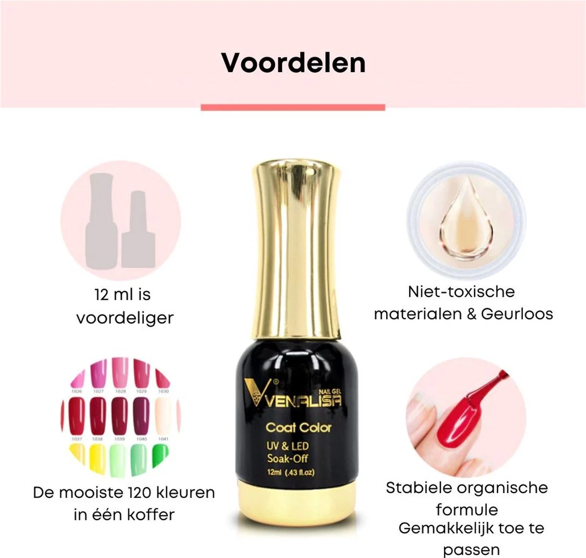 Venalisa 120 Set | 12ml Per Stuk | Professionele Set | Gellak Nagellak | Inclusief Koffer | Polygel | Polygel Kleuren | Polygel Nagels | Polygel Kit 5 Venalisa 120 Set | 12ml Per Stuk | Professionele Set | Gellak Nagellak | Inclusief Koffer | Polygel | Polygel Kleuren | Polygel Nagels | Polygel Kit - Afbeelding 3