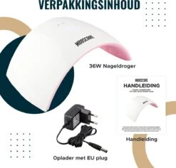 MOOSCARE 36 Watt LED Lamp Voor Gellak Nagels – Nageldroger – Gellak Lamp - UV Lamp Gelnagels - Nail Art Nagellamp - Gel Nagellak Nageldroger -Cosmeticawinkel 1200x1145 5