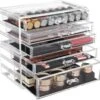 SONGMICS Make-up Organiser, 2-delige Opbergdozen Voor Sieraden En Cosmetica, Stapelbaar, Met 5 Laden, Transparant Polystyreen JMU32TP 1 SONGMICS Make-up Organiser, 2-delige Opbergdozen Voor Sieraden En Cosmetica, Stapelbaar, Met 5 Laden, Transparant Polystyreen JMU32TP -Cosmeticawinkel 1200x1148 4